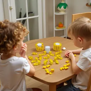 Corn Jigsaw Puzzle Ornament 3D Printed Educational Toy & Brain Teasing Interactive Game for All Ages Fun Multifunctional Design