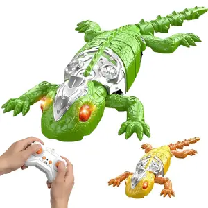 2026 Lizard Reptile Wall Crawler, Remote Controlled 360 Degree Crawling Toy, Crawling Dual Modes Wall Climbing Gecko Toy, Rechargeable Lizard Toy with LED Eyes, Birthday Present for Boys Girls Teens, Prank Pet Toy for Kids Electronic Gift