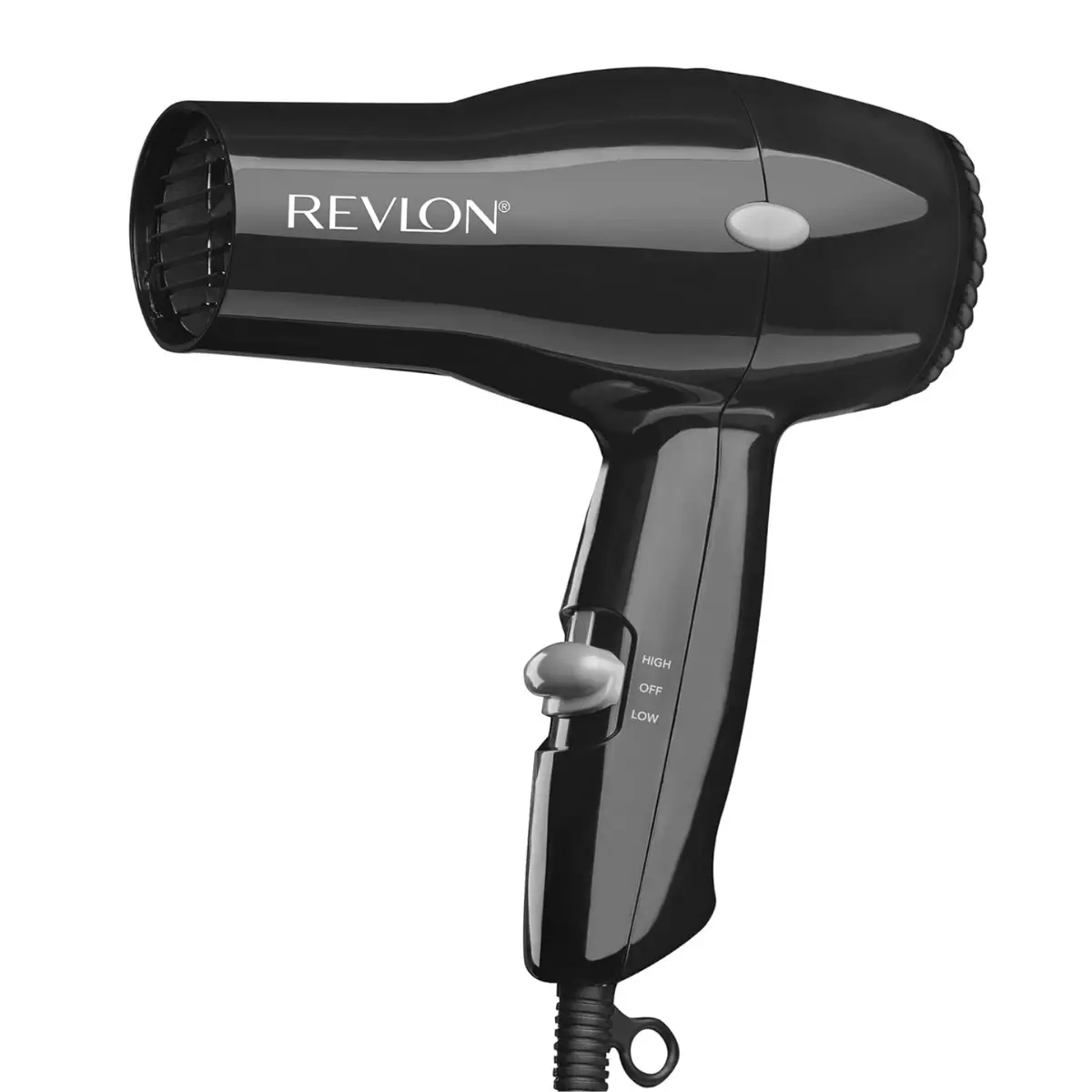 Revlon Compact Hair Dryer | 1875W Lightweight Design, Perfect for Travel, (Black)