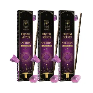 Amethyst Crystal Scents Smudge Kit - 3 Pack