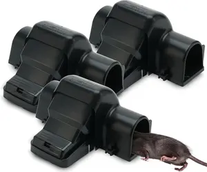 Traps for Rat & Chipmunk 2-Pack Tunneled Design Prevents Accidental Triggers Quick Humane Home Protection Indoor & Outdoor Mouse Snap Traps