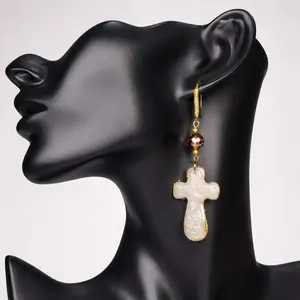 Luminous Cross Earrings