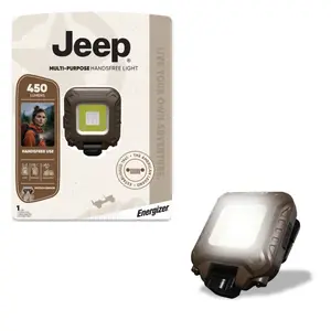 Jeep Multi-Purpose Hands-Free Rechargeable LED Light, 450 Lumens