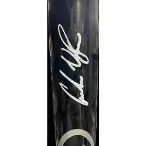 Andrew Vaughn White Sox Autographed Black Wooden Rawlings Baseball Bat Beckett COA