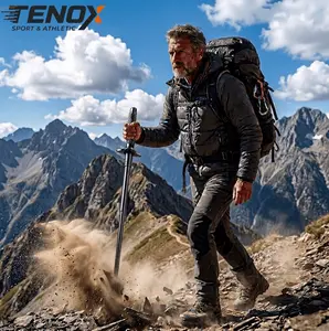 【TENOX】37" Outdoor Hiking Pole - Anti-Slip & Collapsible Hiking Stick for Adventure Seekers, Durable Retractable Walking Staff for All-Terrain Hiking & Spring/Summer Travel