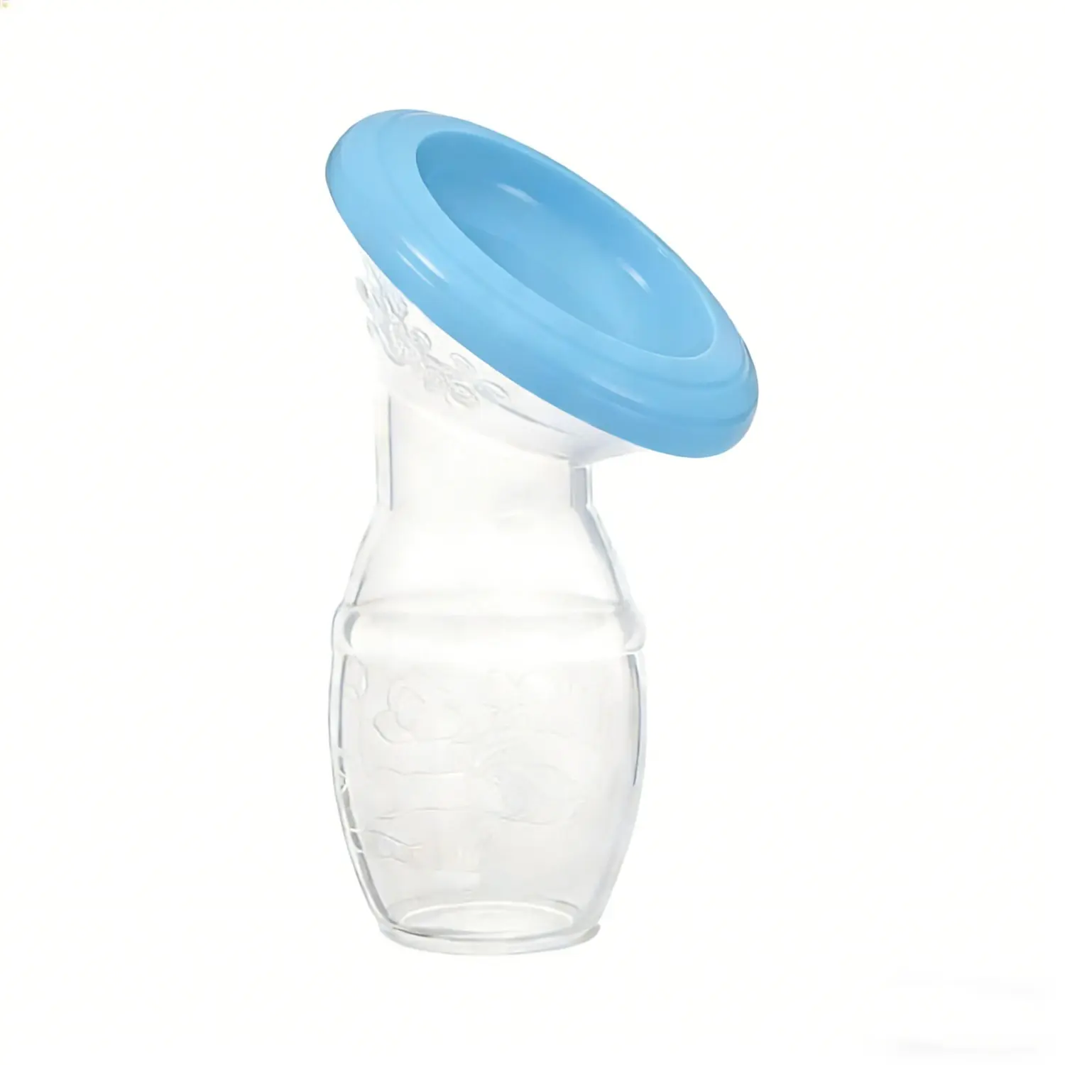 Silicone Breast Pump & Silicone Lid 5oz/150ML, Breastfeeding Accessory, Breastfeeding Supplies, BPA-Free, Easy Clean, Portable Design