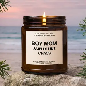 Boy Mom Chaos Candle, Embrace the Madness, Funny Mom Life Scent, Unique Gift for Mother, Humorous Parenting, Family Love, First Mothers Day Gift, Mother's Day Gift, Personalized Mom Gift