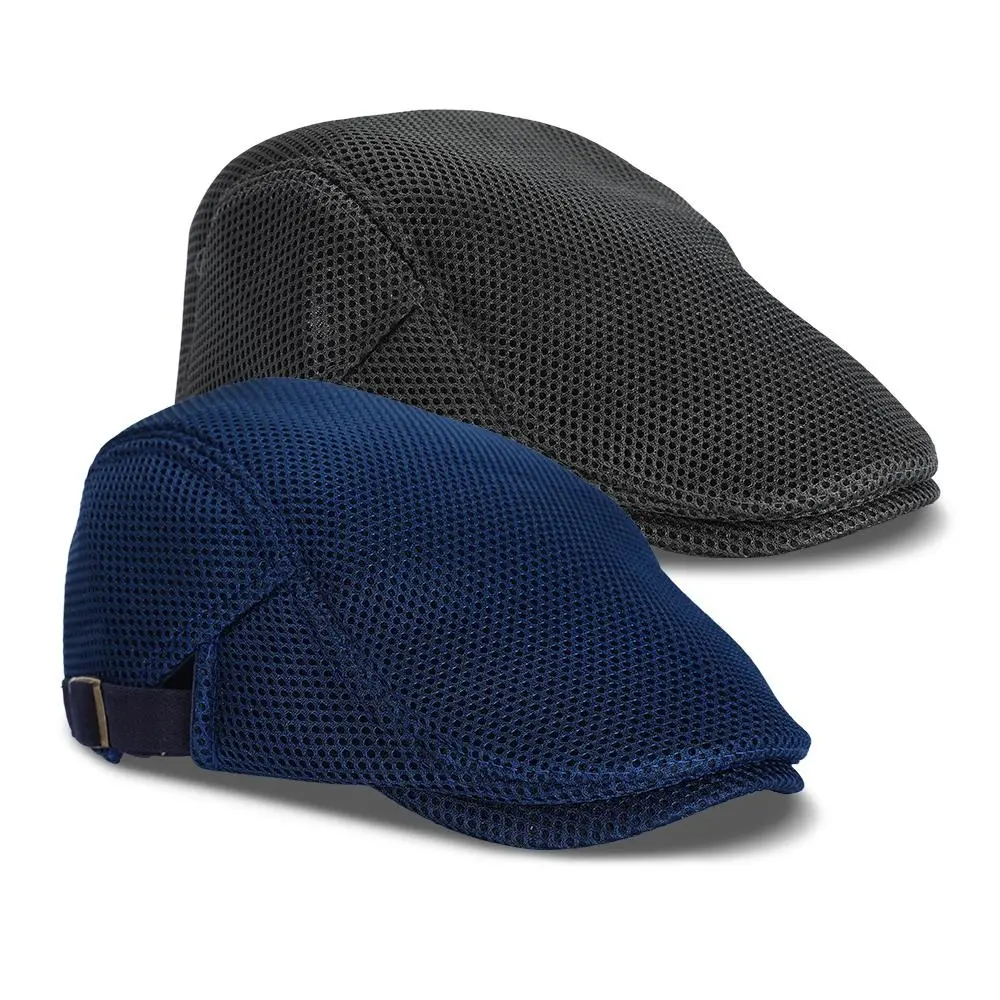 2 Pack Men's Newsboy Flat Cap Set,Adjustable Plaid Cabbie Driving Golf Hat Beret for Men Women,Halloween Christmas Party,Father's Day Gift,Summervibes,Hand Tools Kits