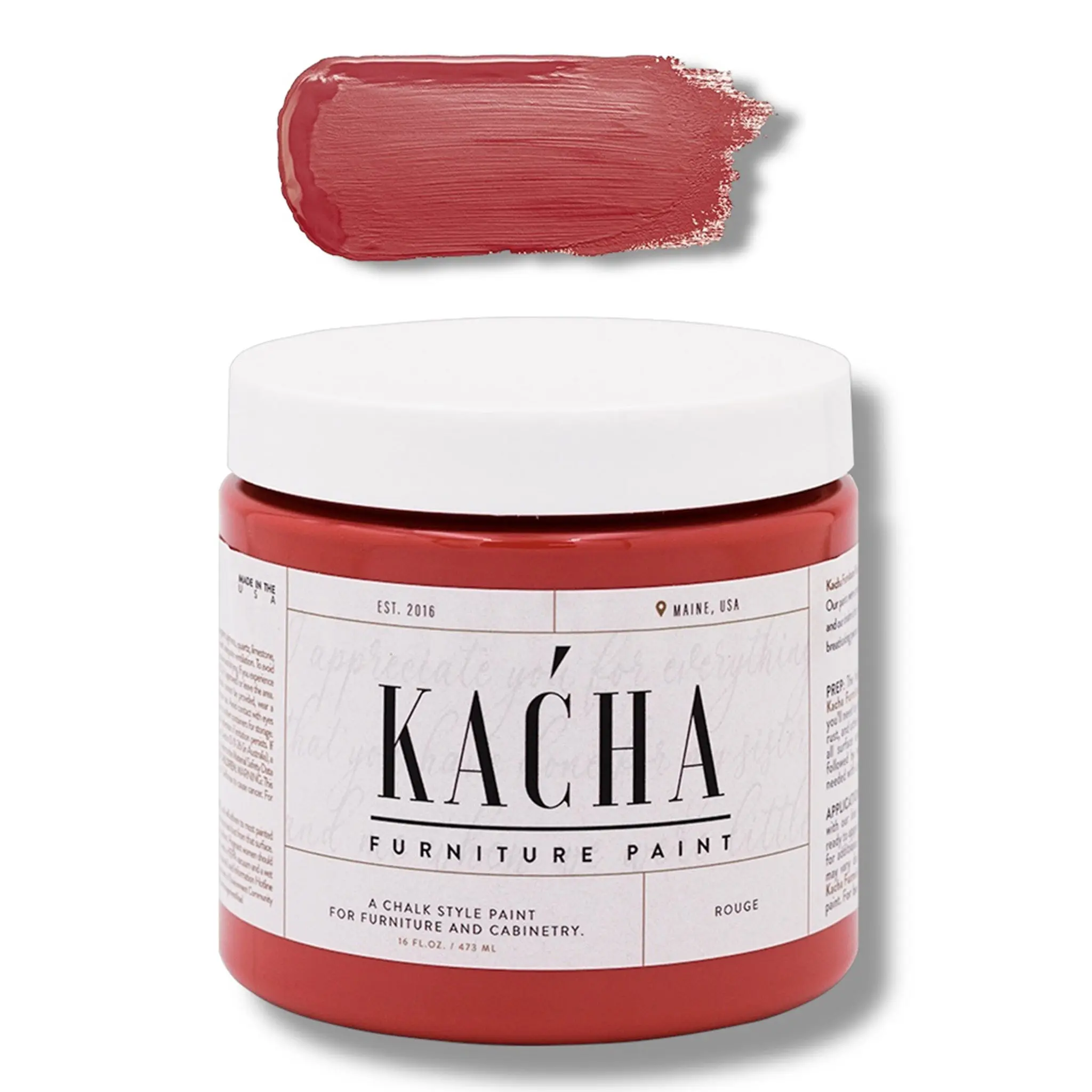 KACHA Furniture Paint - Rouge Red | Elegant Matte Finish (Available in 2 Sizes)