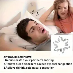 Thick Anti-Snoring Nose Clip - No Power Needed, No Battery, No Electricity, No Heat, No Power Source Needed, No Power Cord, No Battery Included, Mouth Breathing, Sleep, Travel, for home - Comfortable Sleep Aid, Snoring Solution, Travel Sleep Aid