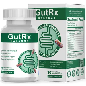 GutRx BALANCE, Rebalance and Repopulate Your Microbiome, Probiotics Support Digestive Lining Regrowth, Probiotic Formulation Aiding Metabolism, Probiotics That Address Bacterial Overgrowth from Anti-Microbials, 30-Day Supply, Delayed Release, 30bn CFUs