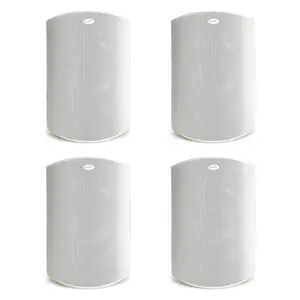 Polk Audio Atrium8 All Weather Outdoor Loudspeakers - 4 Pack (White) Aluminium Watts