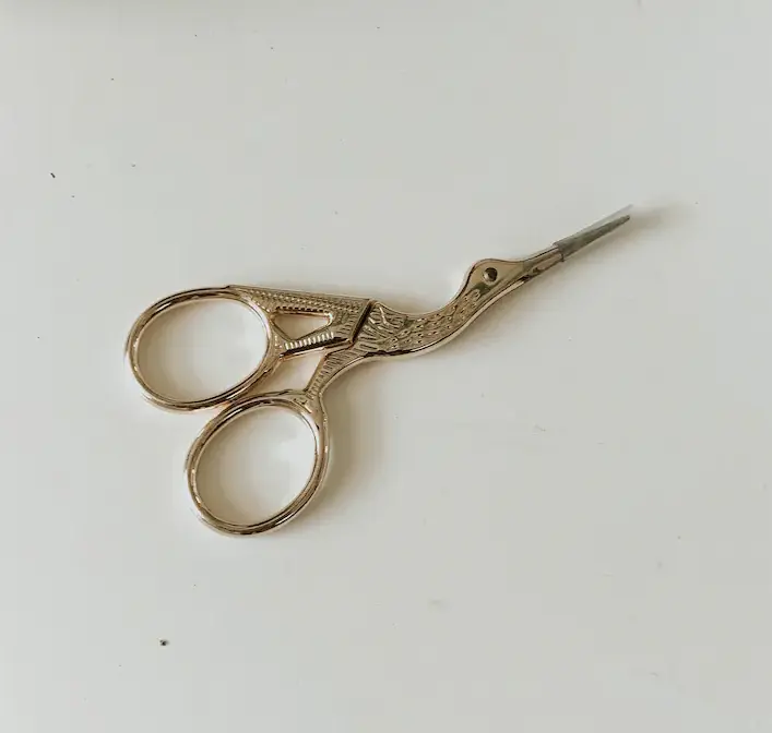 Champagne Gold Thread Snips Embroidery Scissors
