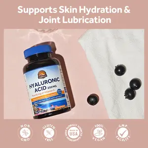 Hyaluronic Acid,Skin Hydration&Joint Lubrication,Supplement,with Vitamin C,High Bioavailability&Naturally Derived,90 Capsules,Healthcare,Vitalitown