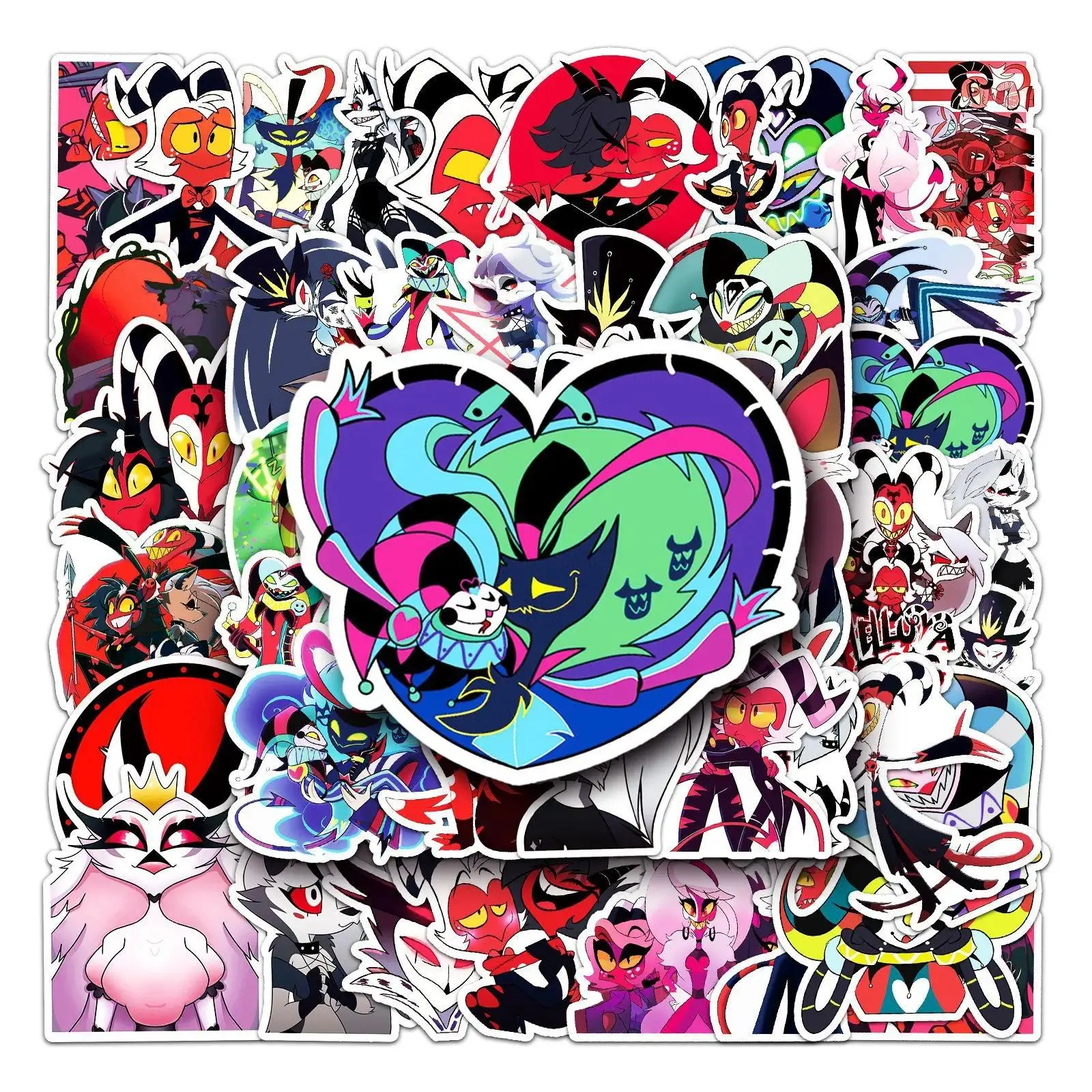 50PCS Brandon Rogers Helluva Boss Graffiti Stickers - Aesthetic DIY Home & Party Supplies, Party Bag Gift Accessories for Diary, Phone Case