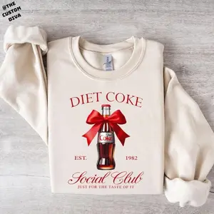 Diet Coke Social Club Sweatshirt, Coca Cola Sweatshirt, Diet Coke Drinkers Sweatshirt, Coca Cola Coquette Sweatshirt, Diet Coke Fans Sweater