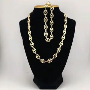 Gold plated bracelet and chain