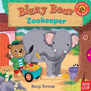 USED-Bizzy Bear: Zookeeper: (Interactive Zoo Animal Board Book for Toddlers - With Sturdy Tabs and Slides to Push and Pull) by Nosy Crow (Board book)