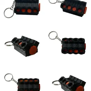V8 engine fidget keychain