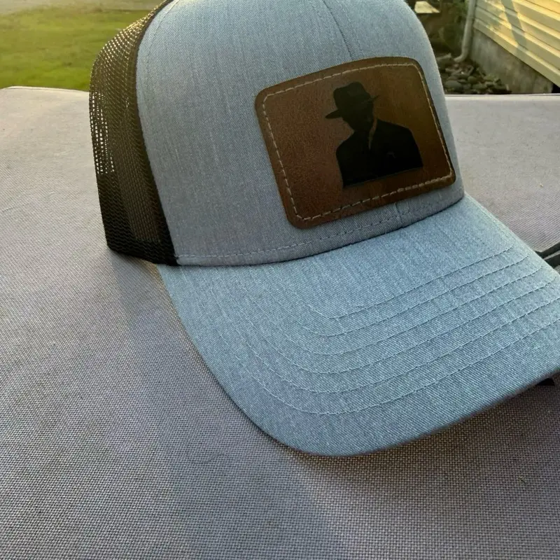 Gangster Trucker Hat with Iconic Silhouette Patch for Stylish Outfits