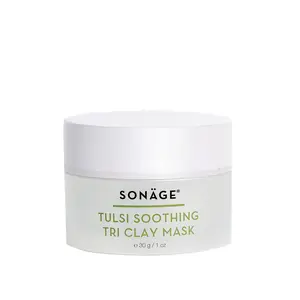 Sonage Tulsi Soothing Tri Clay Mask + Reduce excess sebum + Pore purifying face mask + For Oily Skin