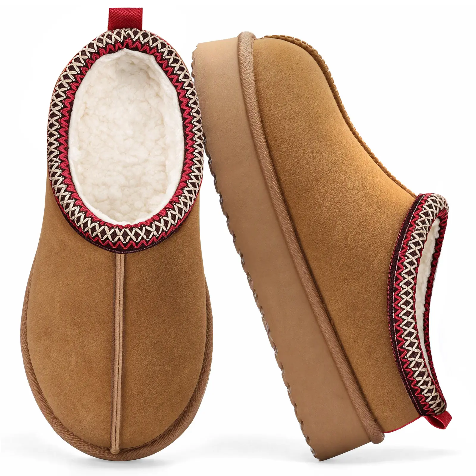 Fur Boots Platform Slippers For Women Fluffy Boots Mini Boots Fuzzy Boots Slippers For Women Outdoor and Indoor Snow Shoes For Women Winter Shoes Women