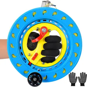 Kite String Reel Winder with Brake, 1000ft 75lbs Durable Kite String Tools with Safety Gloves for Adults Kids Teens Women