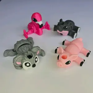 Articulated Straw Buddy – Adorable Animal-Shaped Cup Toppers, Fits Reusable Cups