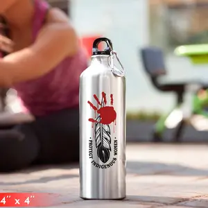 Protect Native Women Sticker MMIW Campaign - Red Handprint Decal for Car Windows Laptops Tablets Water Bottles Walls Premium Vinyl Waterproof Durable