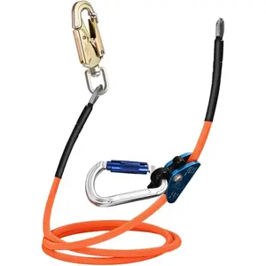 Tree Climbing Flipline Kit 1/2'' x 10FT Arborist Flip Line Tree Climbing Lanyard Rope -, Grab, Low Stretch, Cut Resistant