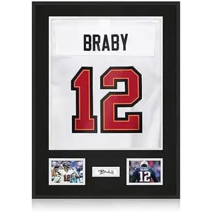 Aluminum Jersey Frame Display Case 1 Pack, Lightweight & Jersey Frame with Mat, Pinboard, Shatterproof Plexiglass & Kit for Football Baseball Basketball Soccer Hockey Shirt