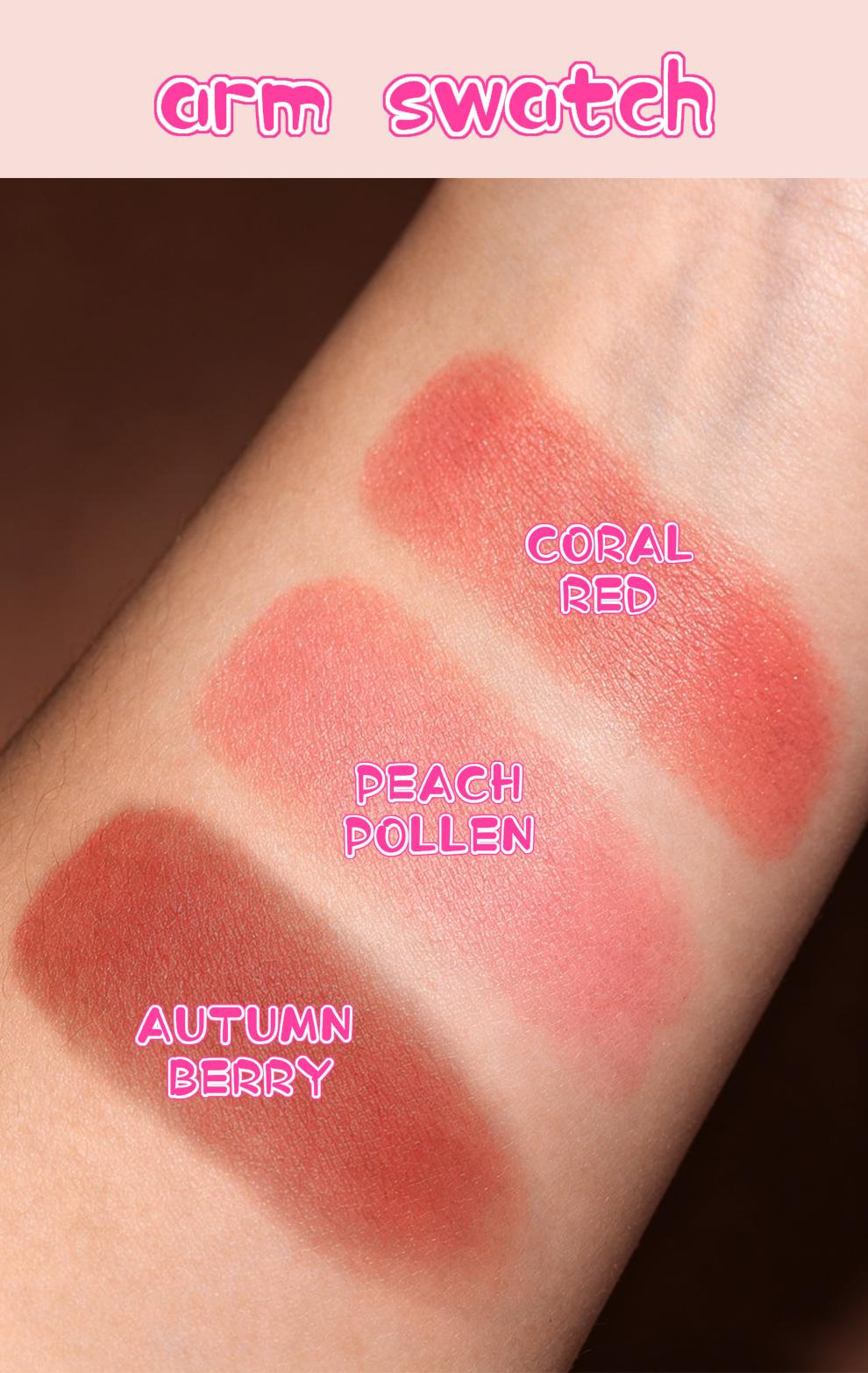3 boxes,makeup set kit,Lazy blush, quick makeup, with a small mirror, makeup at any time, 3 color blush, enhance color, cosmetics,Valentine's Day gift，Holiday gift