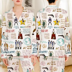 Founding Father Musical Pajamas Set, Revolutionary Era Pajama Set, Broadway-Inspired Musical Sleepwear, Rise Up Pajamas, American History Musical PJs, Alexander-Inspired Pajama Set