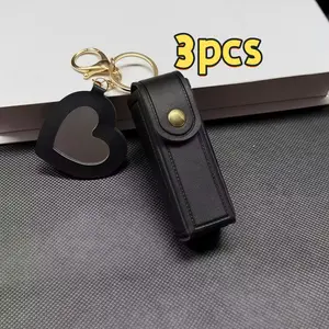 Portable |   Lipstick pouch |   Heart-shaped mini makeup mirror | |   Cosmetic bag |   Compact |   Lipstick storage |   Touch-up makeup while out |   Gifts for girls |   Adult |   Keychain pendant |   Coin purse |   New model