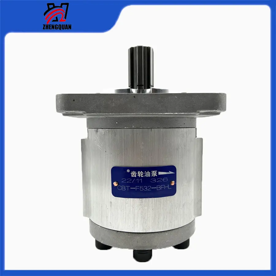 Zhengquan CBT-F5 Series High Pressure Single-Stage Hydraulic Gear Pump Unit, Reliable Performance High Pressure Oil Pump for Industrial Users, China Factory Direct Sale with Quick Delivery