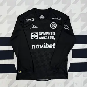 2526 Cruz Azul Third Away Black Long sleeves Soccer Jersey Ligamx