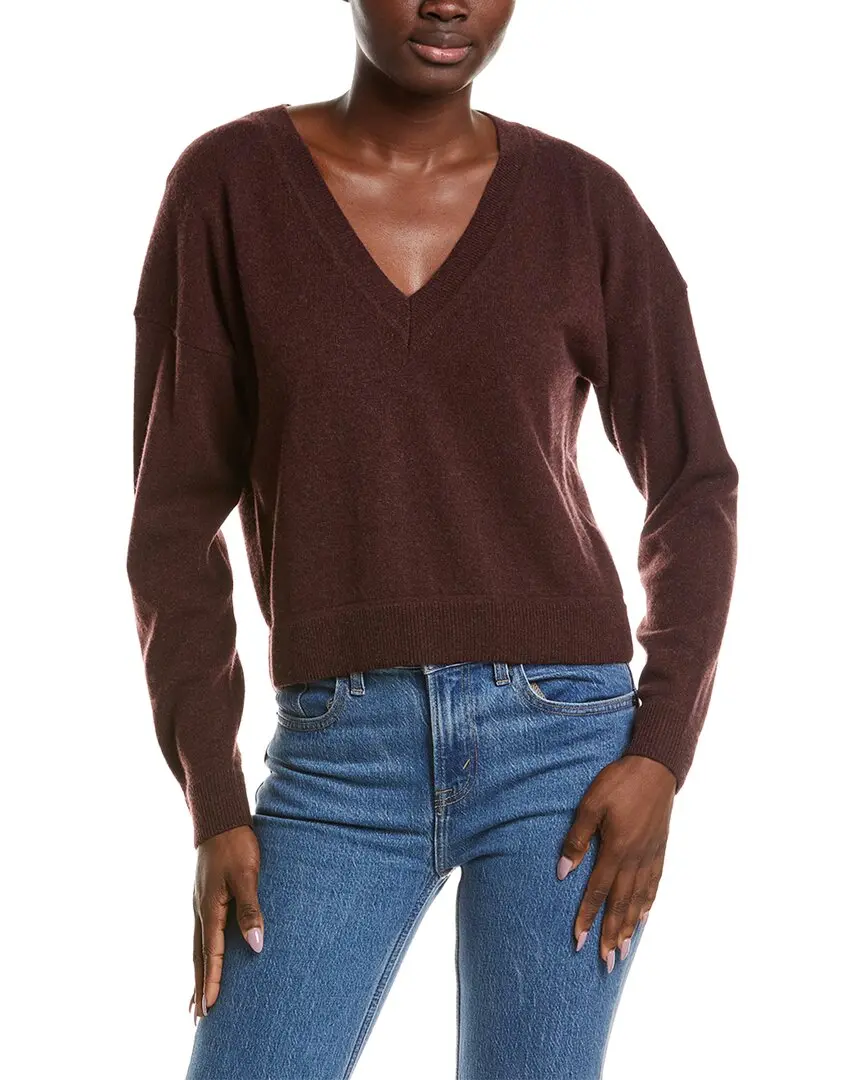 NAADAM Cashmere Cropped V-Neck Pullover