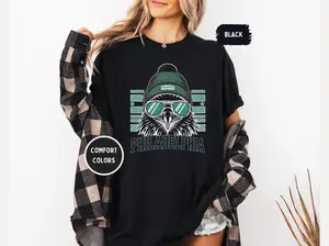 Philadelphia Football Comfort Colors Unisex T-shirt, Birds Tee, Game Day Shirt, Philly Sports Fan Gift, Vintage Style Shirt