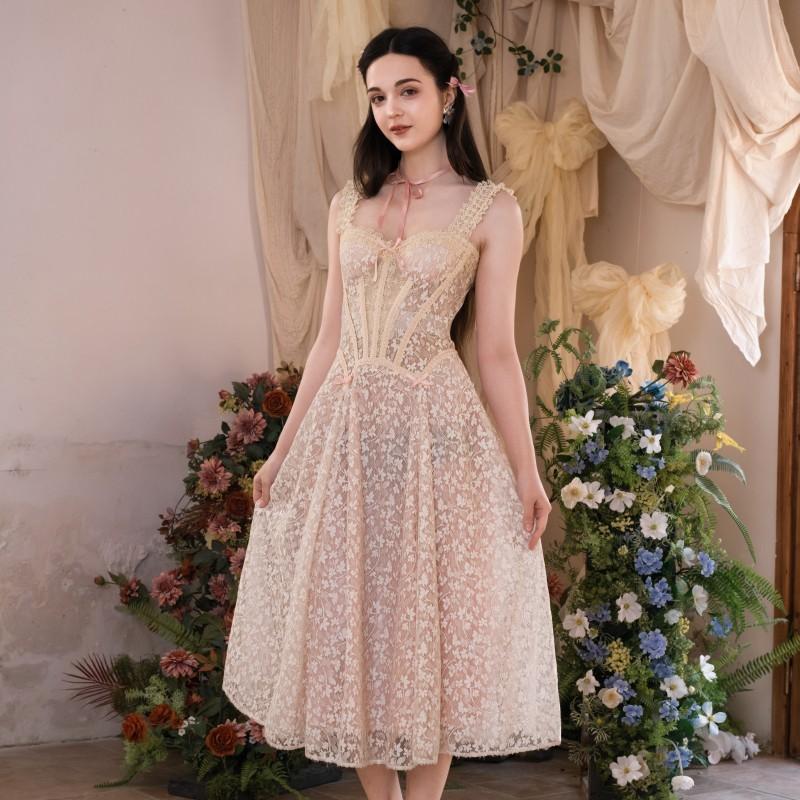 The Sugar Veil Corset Dress-LuminaVenus Dresses Lucas And Ivanita Marriage Dresses  Windsor Dylan Sequin Beaded Mesh Bride Wedding Earle Dress Cheetah Dress Chic Strap Ribbon Sleeveless birthday outfit Womenswear Lace