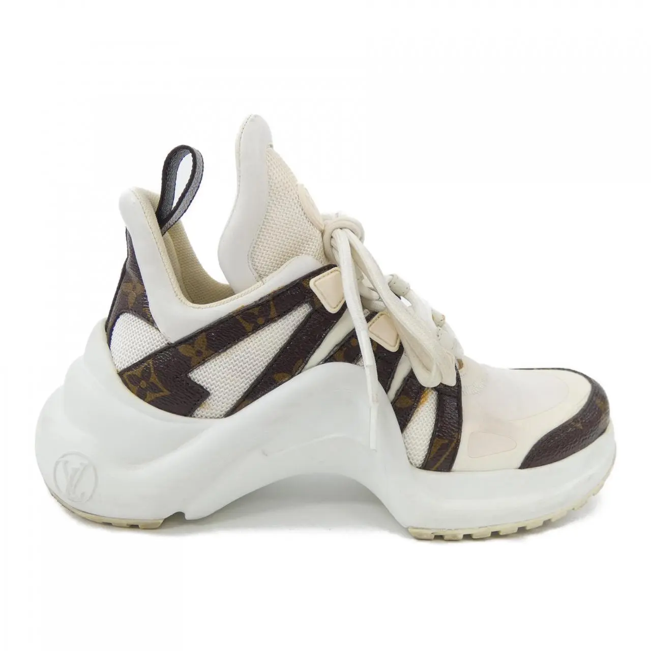 Pre-owned Louis Vuitton Canvas Small Leather Goods LV Archlight Monogram Patent Sneaker