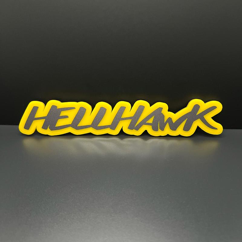 One HELLHAWK Emblem fits WK2 Jeep Trackhawk Grand Cherokee Liftgate or Door