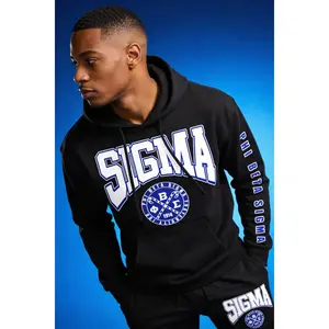 Phi Beta Sigma Fraternity - Hoodie & Jogger Set | Outfit Black