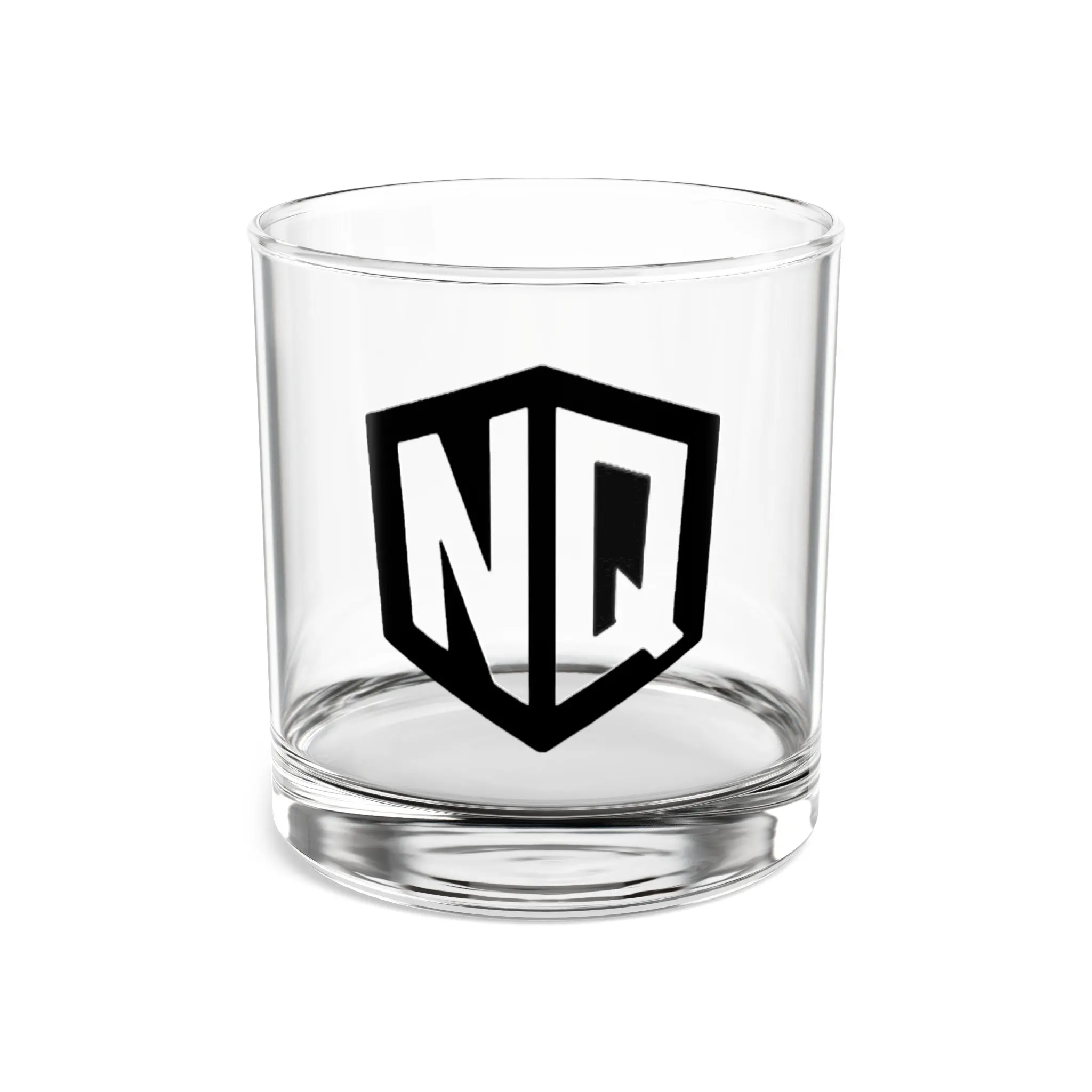10oz Sturdy Round Tempered Glass Rocks Tumbler - Colorful Clown Face Graphic, 'We Don't Care' Whiskey Drinkware for Adults, BPA-Free, 0-500ml Bedside Table Glassware