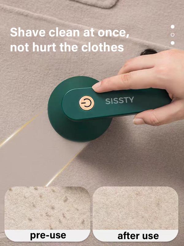 Rechargeable Fabric Shaver with 2 Replaceable StainlessSteel 6-Leaf Blades(1 Free Extra Included) I Lint Removerwith 3-Speed Settings - Efficient Sweater and Lint Shaver forClothes, Removing Fuzz, Lint Balls, Pills, andHairballs.Christmas Gift.