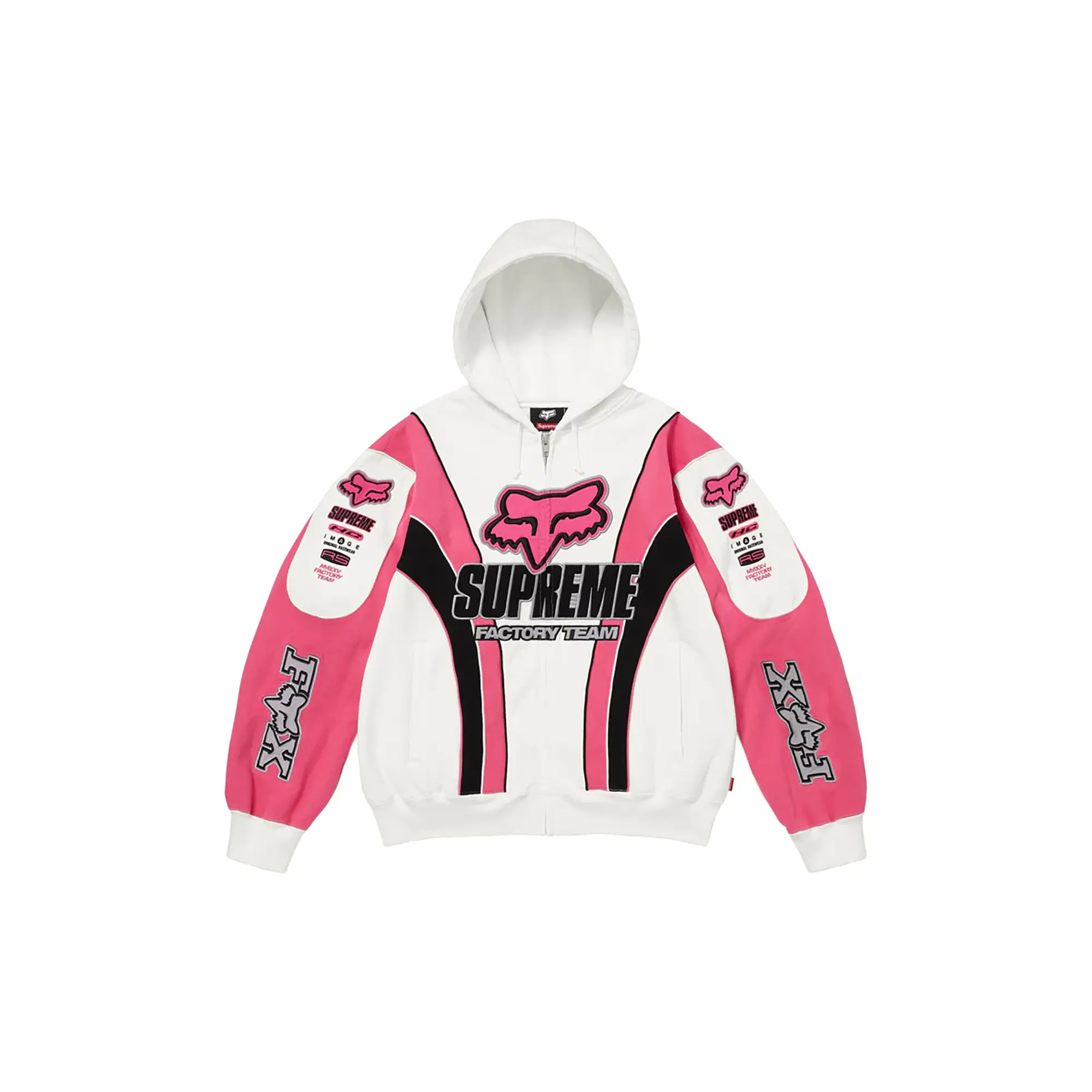 Fox Racing® Zip Up Hooded Sweatshirt "FW25 - White" SU26218