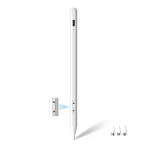 Universal Stylus Pen for iPhone & Android & iPad, 2X Fast Charge Active Stylus Pencil for All Touch Screen, High Sensitivity Capacitive Stylus for Smartphone Apple Watch Tablet-White