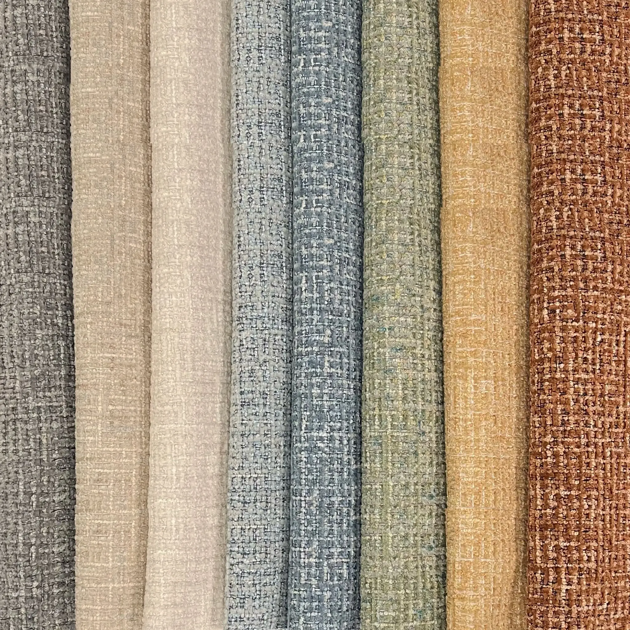 DEVON - BOUCLE YARN CHENILLE UPHOLSTERY FABRIC BY THE YARD