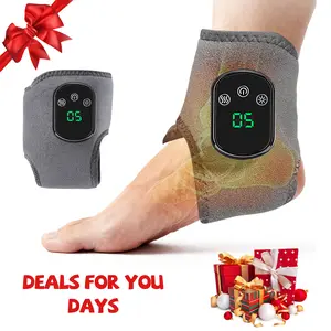 【DealsForYouDays】Foot Massager 2-in-1 Warming Wrap – Relax & Renew Foot & Ankle Massager with 3 Modes & 4 Heat Levels, Portable for Home or Travel 2pack