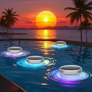 LED Swimming Pool Light with Remote, Multi-Color Underwater Light, Pool Pond Disco Light, Bathtub Fun & Party Decoration, Floating Ambiance Light for The Water Surface - Suitable for Holiday Pool Parties and Pond Lighting