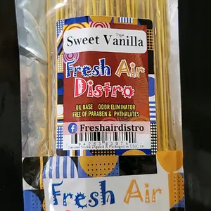 sweet vanila fresh Air Distro Inc   hand dipped in pure oil of aroma
